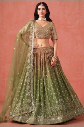 Embroidered Georgette Lehenga Choli in Maroon LC8427