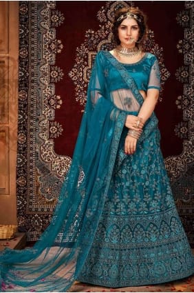 Blue Lehenga Choli Set LC3647