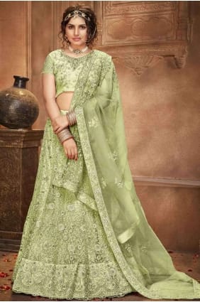 Winter Hazel Sequins Net Lehenga Choli LC3766