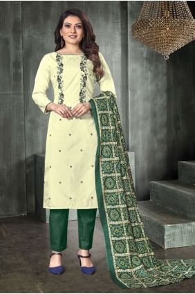 Silk Salwar Kameez with Printed SK14929