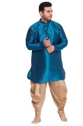 Banglori silk Banglori silk Diwali Men dhoti Kurta with Plain KURU0086