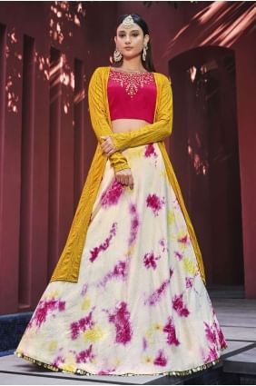 Pink Cotton Lehenga Choli with Embroidered LC6497