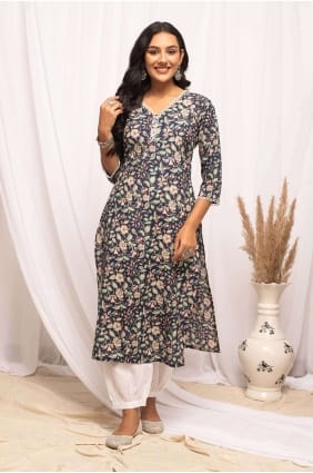 Cotton Kurti with Digital print KTI2304