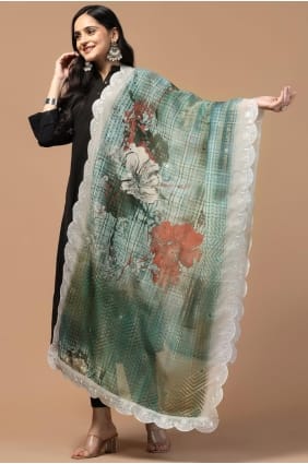 Black Cotton Embroidered Straight Suit with Dupatta SK154524