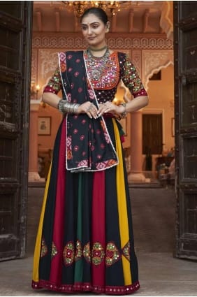Viscose Lehenga Choli Multicolor with Embroidered LC7944