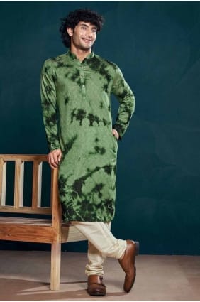 Viscose Men Kurta with Digital print KURR287