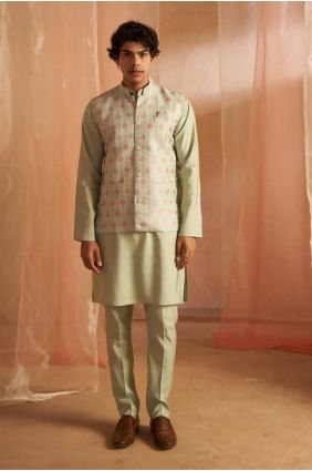 Pista Printed Men Kurta in Viscose KURR367