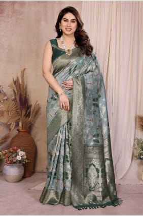 Multicolor Zari,weaving Cotton Saree SR29712