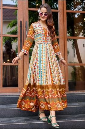 Weaving Gown Dress in Cream Rayon GW1171