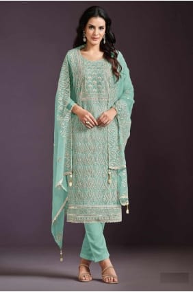 Chiffon Eid Salwar Kameez with Embroidered SK155163