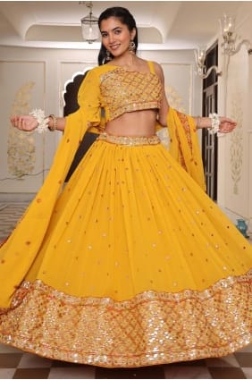 Georgette Georgette Lehenga Choli with Embroidered LC8825
