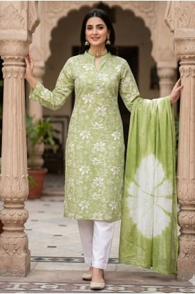 Cotton Cotton Salwar Kameez with Printed SK15892