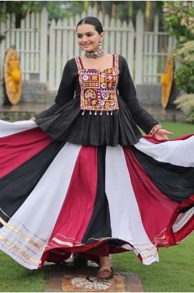 Embroidered Rayon Multicolor Lehenga Choli with Dupatta LC8519