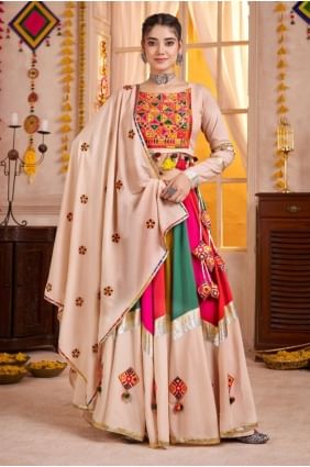 Viscose Multicolor Lehenga Choli in Weaving LC8629