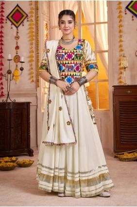 Viscose Lehenga Choli with Weaving in Multicolor LC8627