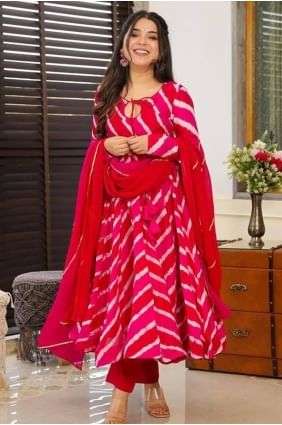 Pink Embroidered Salwar Kameez in Muslin SK155783