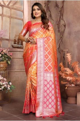 Mustard Saree in Weaving Silk SR28257