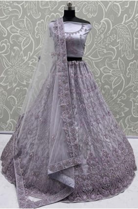 Onion Zari Net Lehenga Choli LC8776