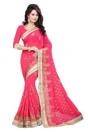 Gajari Embroidered Saree in Georgette SR25962
