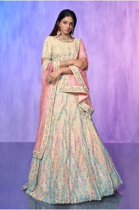 Chiffon Digital print Lavender Lehenga Choli with Dupatta LC7574