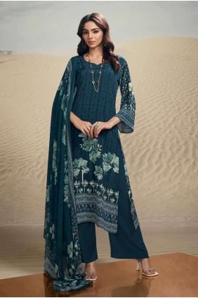 Multicolor Digital print Crepe Palazzo Suit SK154162