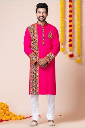 Rayon Rayon Men Kurta with Embroidered KURR26