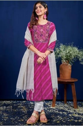 Rayon Straight Pant Suit with Printed SK155042