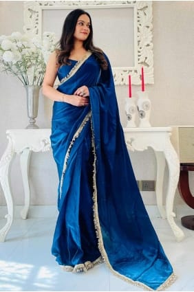 Rama Saree with Lace Satin SR28375