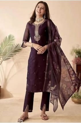Rayon Straight Pant Suit with Digital print SK155616