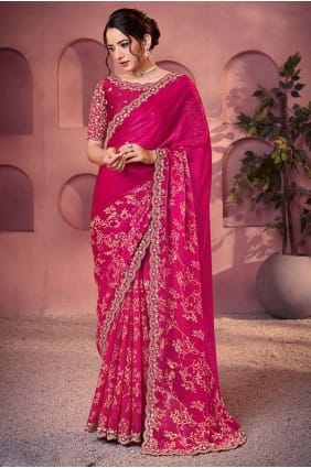 Rani Saree in Embroidered,printed Satin SR29061