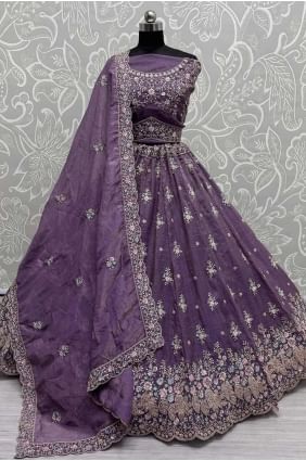 Silk Bridal Lehenga Choli with Embroidered LC8332