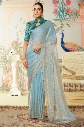 Chiku Silk Saree with Stone moti work SR29118