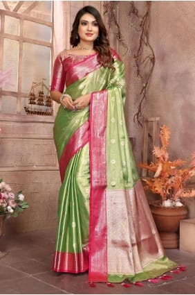 Soft Saree in Lavender with Weaving SR28297