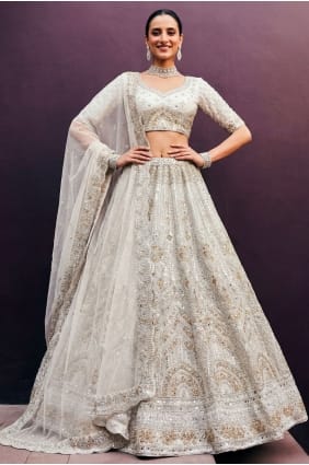 Net Lehenga Choli with Thread LC9005