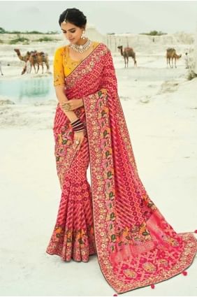 Wedding Saree with Weaving in Multicolor SR28833
