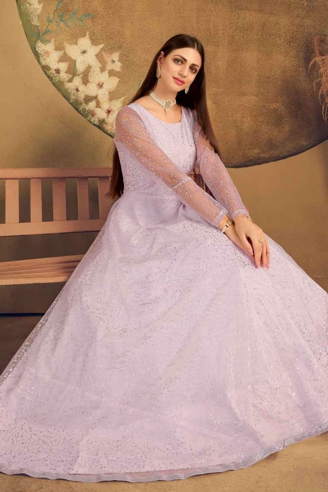 Violet net gown dress USA : GW0224