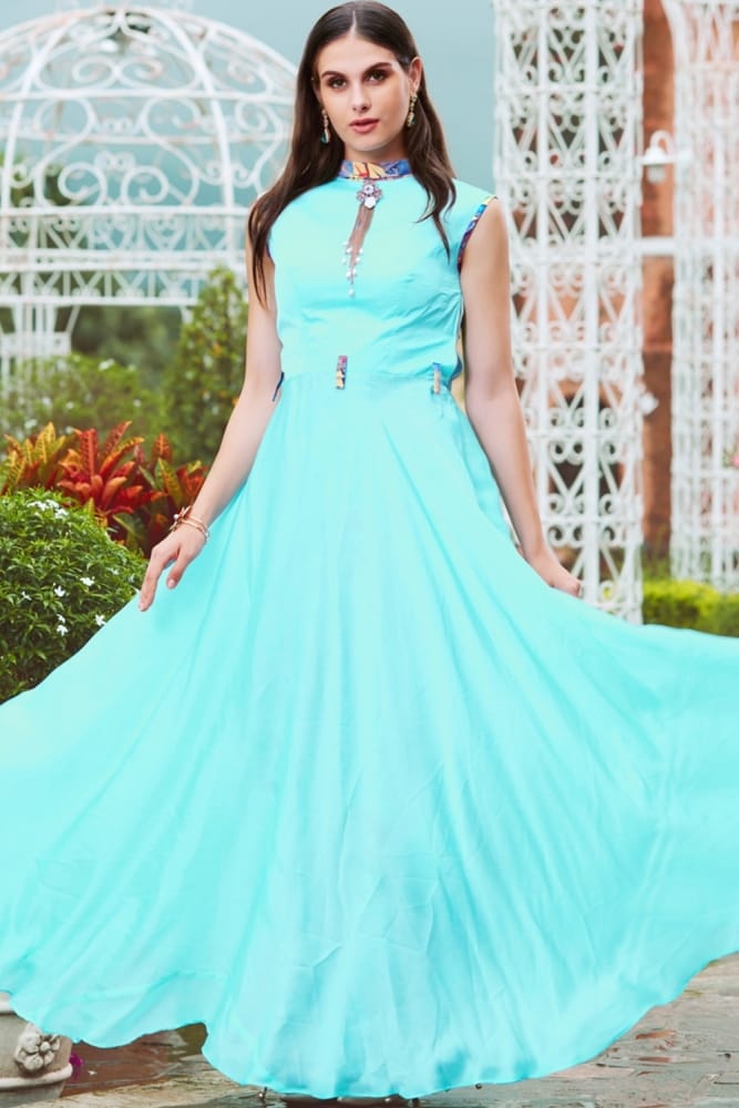 drop waist mini dress black Aqua Blue Lightweight Dress main image 0